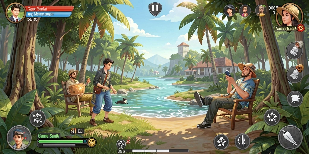 Tampilkan gameplay D06 dengan grafis cerah dan interaktif.