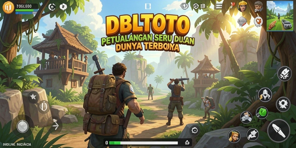 Screenshot DBLTOTO menampilkan pemain menjelajahi dunia terbuka yang menakjubkan.