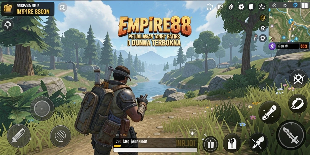 Tampilkan gameplay seru dalam dunia terbuka EMPIRE88.