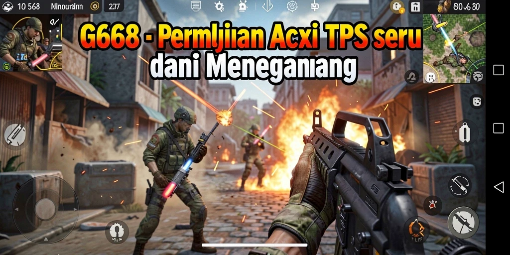 Tampilan gameplay G668 yang menegangkan dan aksi seru dalam TPS.