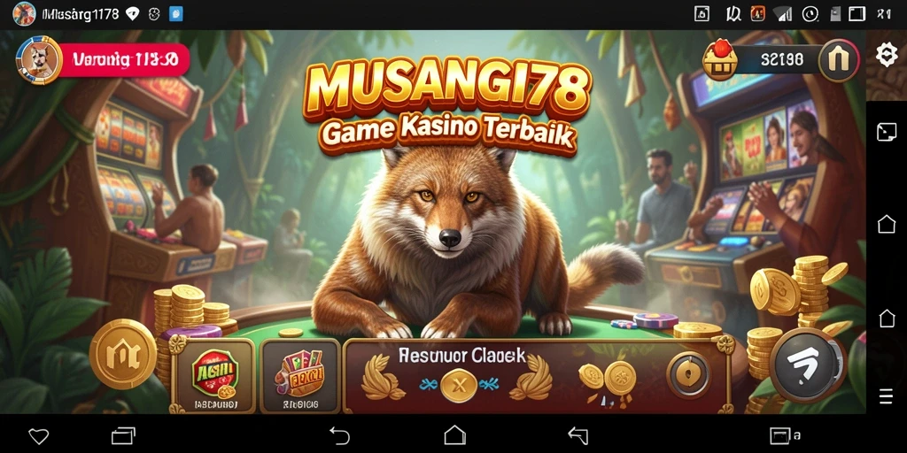 Tampilan gameplay seru dalam aplikasi Kasino MUSANG178.