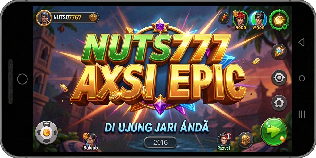 Screenshot utama NUTS777 menampilkan aksi pertempuran yang mendebarkan.