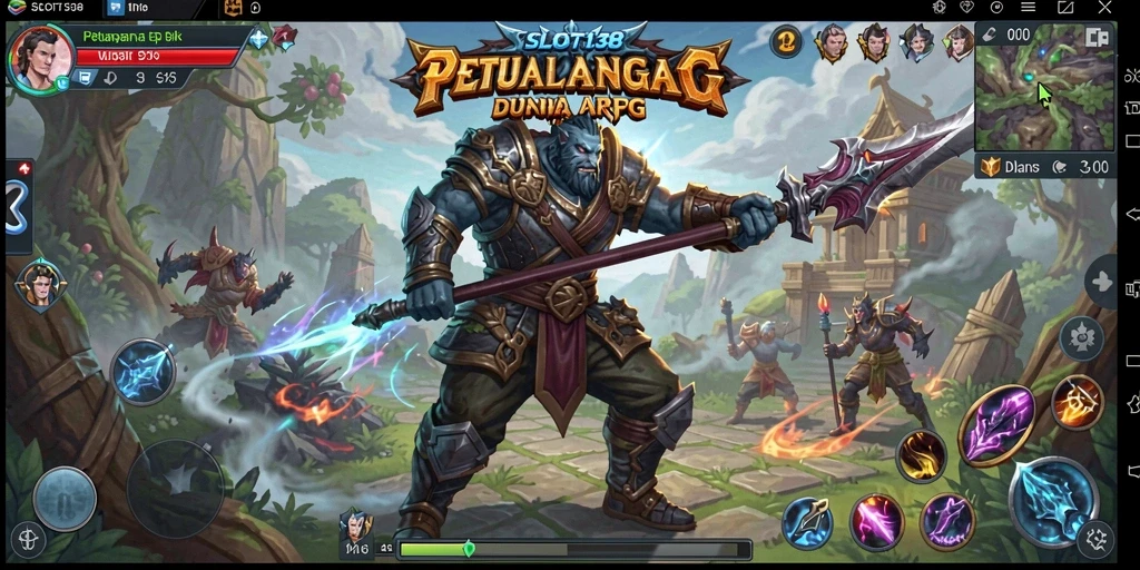 Screenshot menampilkan aksi pertempuran seru dalam SLOT138.